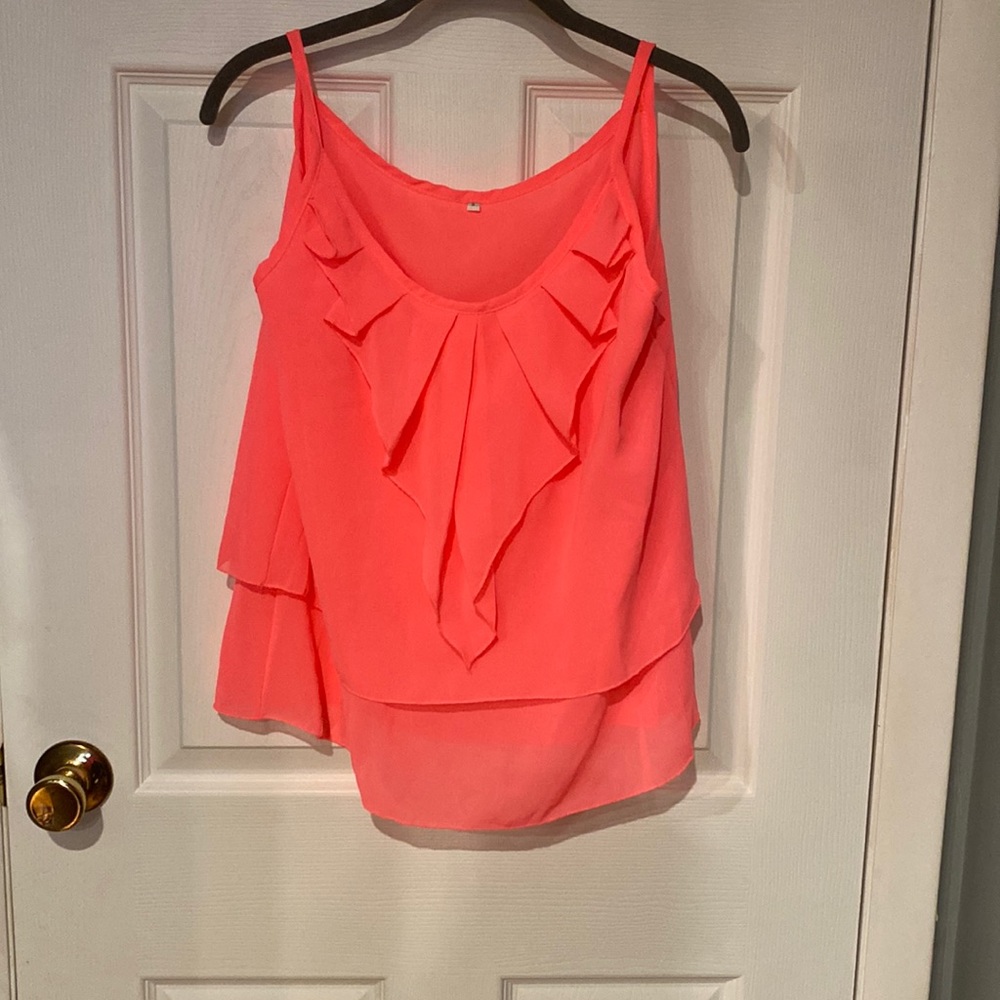 Adorable neon pink colored top